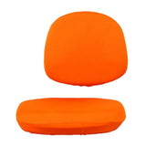 Stretch Soft Swivel Chair Slipcover Office Computer Chair Covers  Orange