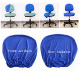 Stretch Soft Swivel Chair Slipcover Office Computer Chair Covers  Lake Blue