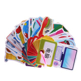 Maxbell Maxbell 30 Pieces Preschool Educational Flash Cards with Storage Ring Daily Supplies