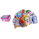 Maxbell Maxbell 30 Pieces Preschool Educational Flash Cards with Storage Ring Daily Supplies