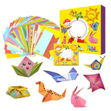 Maxbell Maxbell Origami Papers for Kids 108pcs Folding Papers 54 Patterns Manual Origami Book included