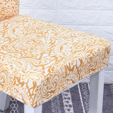 Stretch Short Removable Dining Chair Cover Slipcover Decor Orange Vine