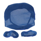 2x Blue Computer Stretch Swivel Gaming Chair Slipcover Cover