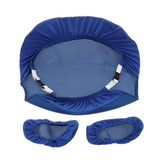 2x Blue Computer Stretch Swivel Gaming Chair Slipcover Cover