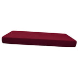 6xStretch Spandex Jacquard Sofa Couch Seat Cushion Cover Wine Red-Size L
