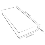 6xStretch Spandex Jacquard Sofa Couch Seat Cushion Cover Wine Red-Size L