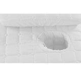 3xMassage Cosmetic Table Valance Sheet Cover with Hole White-190x80cm