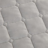 3xMassage Cosmetic Table Valance Sheet Cover with Hole Gray-190x70cm