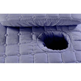 Maxbell 2pcs Massage Cosmetic Table Valance Sheet  Cover with Hole Purple 180x60cm