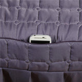 Maxbell 2pcs Massage Cosmetic Table Valance Sheet  Cover with Hole Purple 180x60cm