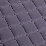 Maxbell 2pcs Massage Cosmetic Table Valance Sheet  Cover with Hole Purple 180x60cm
