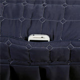 3xMassage Cosmetic Table Valance Sheet Cover with Hole Dark Blue-190x80cm