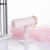 Maxbell 3xT-bar Jewelry Bracelet Bangle Watch Display Stand Holder Pink