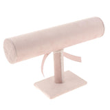 Maxbell 3xT-bar Jewelry Bracelet Bangle Watch Display Stand Holder Pink