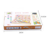 Maxbell Maxbell Colourful Multifunctional Wooden Teaching Math Counting Educational Game Toy Board Box for Kids