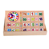 Maxbell Maxbell Colourful Multifunctional Wooden Teaching Math Counting Educational Game Toy Board Box for Kids