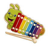 Maxbell Maxbell Wooden Toy Animal Octave 8 Tones Knock Xylophone Piano Ball Hammering Caterpillar