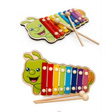 Maxbell Maxbell Wooden Toy Animal Octave 8 Tones Knock Xylophone Piano Ball Hammering Caterpillar