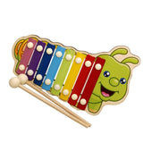 Maxbell Maxbell Wooden Toy Animal Octave 8 Tones Knock Xylophone Piano Ball Hammering Caterpillar