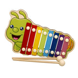 Maxbell Maxbell Wooden Toy Animal Octave 8 Tones Knock Xylophone Piano Ball Hammering Caterpillar