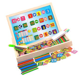 Maxbell Maxbell Wooden Montessori Teaching Math Counting Educational Box for Kids Style_1