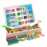 Maxbell Maxbell Wooden Montessori Teaching Math Counting Educational Box for Kids Style_1