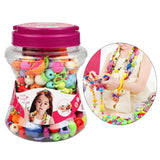 Maxbell Maxbell Pop Beads Art and Crafts Kid DIY Snap Together Jewelry Making Toy Kit 220pcs