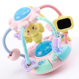 Maxbell Maxbell Baby Musical Grasping Hand Bell Rattle Teethers Kids Sound Learning Toy Pink