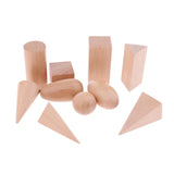 Maxbell Maxbell Kids Geometric Wooden Blocks Montessori Game Toys with Bag