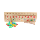 Maxbell Maxbell Kids Educational Toys Color Number Counting Stacker Montessori Board Style 1