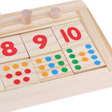 Maxbell Maxbell Kids Educational Toys Color Number Counting Stacker Montessori Board Style 1