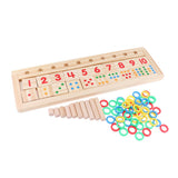 Maxbell Maxbell Kids Educational Toys Color Number Counting Stacker Montessori Board Style 1