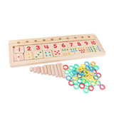 Maxbell Maxbell Kids Educational Toys Color Number Counting Stacker Montessori Board Style 1