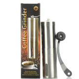 Maxbell Stainless Steel Hand Manual Coffee Bean Grinder with Adjustable Ceramic Burr - Aladdin Shoppers