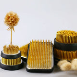 Round Ikebana Kenzan Spiky Flower Frog Arrangement Base Floral Art  8cm