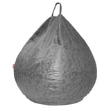 Kids Stuffed Animal Storage Bean Bag Leathaire Beanbag Couch Cover Gray_M