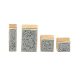 Maxbell Maxbell Vintage Wood Fine Art Stamps Creative Stationery in Tin Box  Style_2