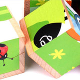 Maxbell Maxbell Wooden Marine life Building Blocks Preschool Cube Block Jigsaw Travel Puzzle