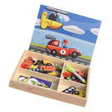 Maxbell Maxbell Magnetic Jigsaw Puzzle, Multi-functional Wooden Educational Toys Style_4