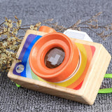 Maxbell Maxbell Kids Wooden Camera Toy Portable Kaleidoscope Camera Pretend Play Toy A