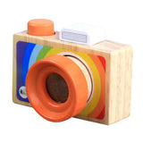 Maxbell Maxbell Kids Wooden Camera Toy Portable Kaleidoscope Camera Pretend Play Toy A