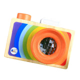 Maxbell Maxbell Kids Wooden Camera Toy Portable Kaleidoscope Camera Pretend Play Toy A