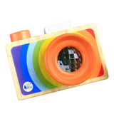 Maxbell Maxbell Kids Wooden Camera Toy Portable Kaleidoscope Camera Pretend Play Toy A