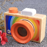 Maxbell Maxbell Kids Wooden Camera Toy Portable Kaleidoscope Camera Pretend Play Toy A