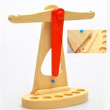 Maxbell Maxbell Montessori Wooden Balance Beam Scale Toy Kids Balancing Game Toy Set