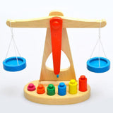 Maxbell Maxbell Montessori Wooden Balance Beam Scale Toy Kids Balancing Game Toy Set