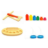 Maxbell Maxbell Montessori Wooden Balance Beam Scale Toy Kids Balancing Game Toy Set