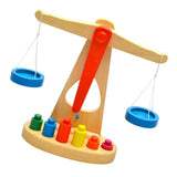 Maxbell Maxbell Montessori Wooden Balance Beam Scale Toy Kids Balancing Game Toy Set