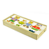 Maxbell Maxbell Wooden Jigsaw Puzzle Kids Educational Toys Bear Family Dress Up Game Toy Set