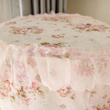 Maxbell Japanese Floral Lace Cylindrical Air Conditioner Cover Cute Lace Cabinet Cover Indoor Protector - Aladdin Shoppers